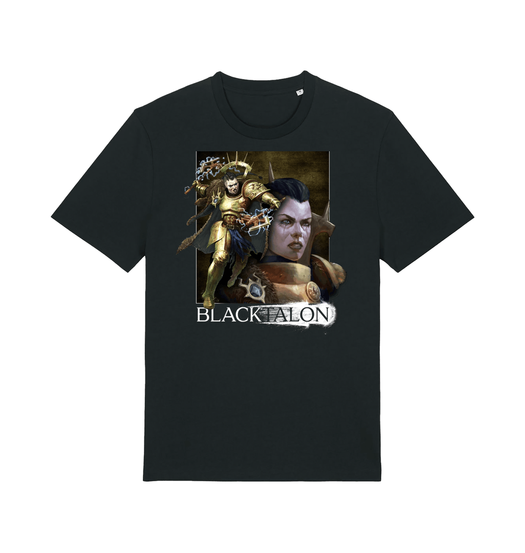 Black Printed T-shirt Front